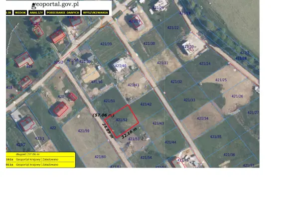 małopolskie, bocheński, Rzezawa, Ostrów Królewski, Ostrów Królewski działka budowlana 800m2