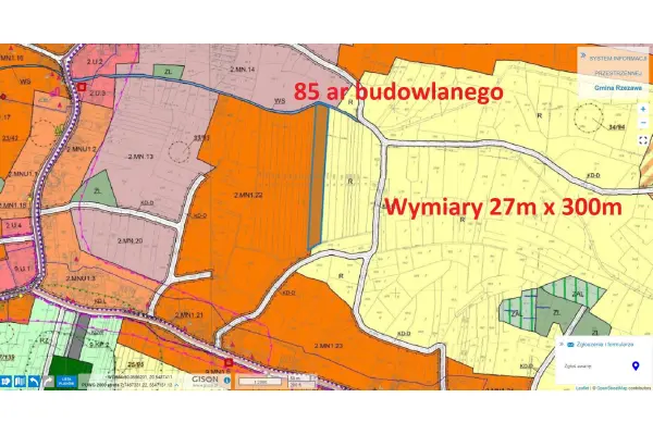 bocheński, Rzezawa, Bratucice, Kształtna działka budowlana 85ar Bratucice Rzezawa