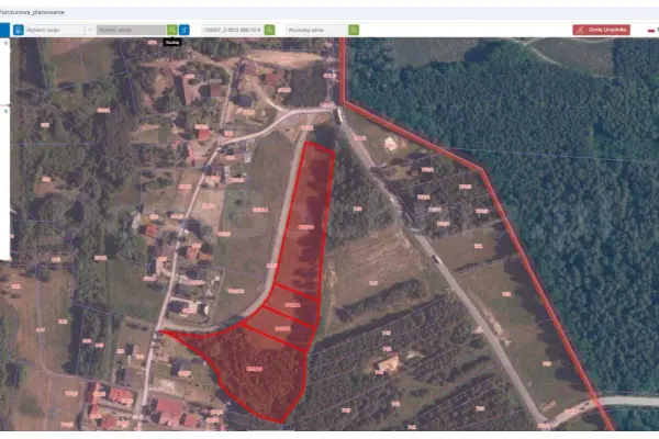 brzeski, Szczurowa, Rudy-Rysie, 1,75 hektara działka budowlana koło Brzeska
